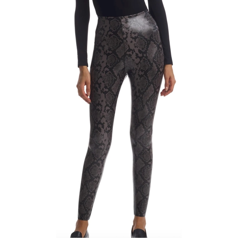 Commando Reptile Embossed Faux Leather Leggings Size Small